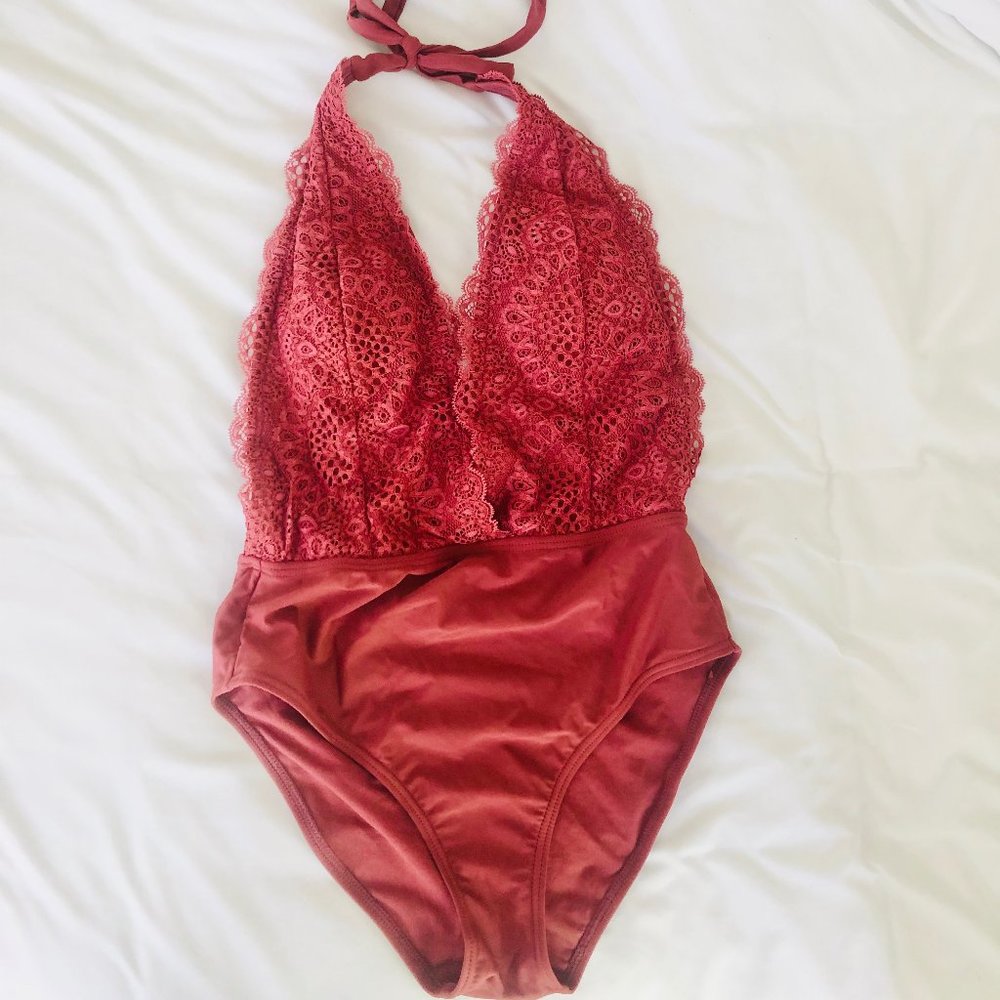 One Piece Bathing Suit w/ Open Back